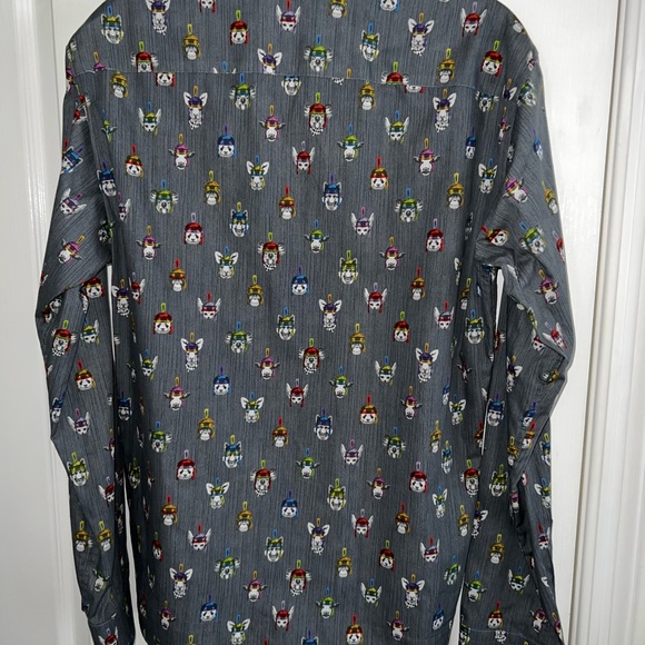 Jared Lang Animals in Helmets Button Down M - Picture 11 of 14